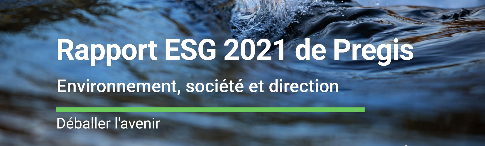 Rapport ESG Pregis 2021